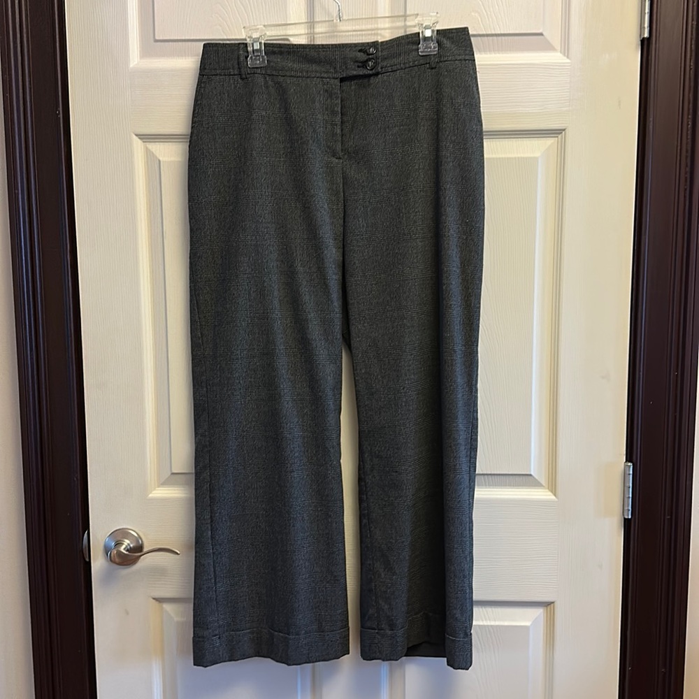 Van Heusen Wide Leg Trouser Pants- Grey- Size 12S